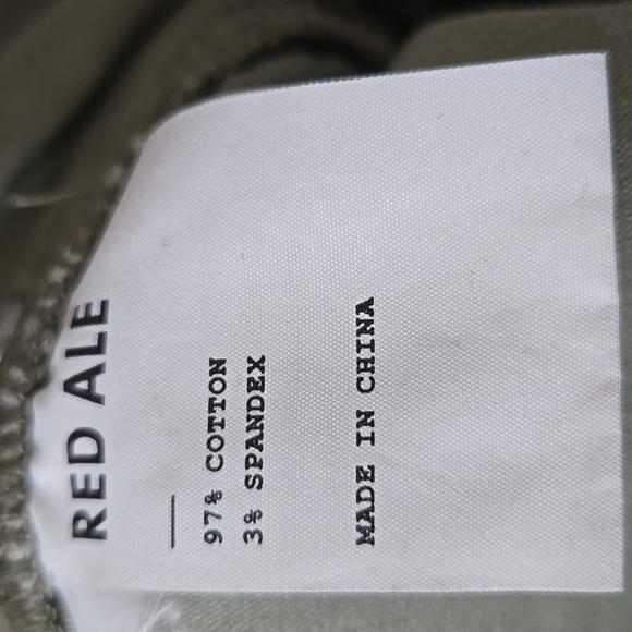 RED ALE MENS KHAKI GREEN SHORTS SIZE 44 WAIST - Picture 7 of 8